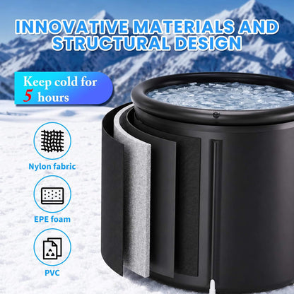 1/3HP Foldable Cold Plunge Tub With Smart Ice Bath Water Chiller (SAK16452)