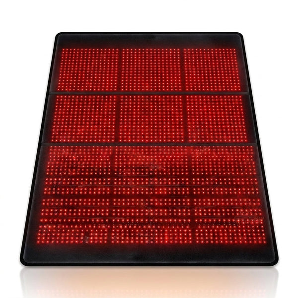 1440 Leds Red Infrared Light Therapy Mat 660Nm850Nm near Infrared Light Device Large Pad 76"X 24"For Body Pain Relief Power 160W — Studio Shot