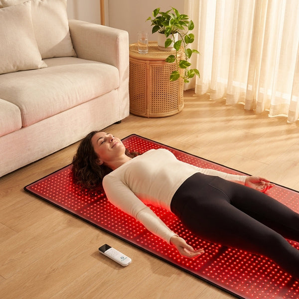 Red Light Therapy Mat Built for Full Body Recovery, 1440 LEDs, 660nm 850nm Wavelengths, 76x24 Inch