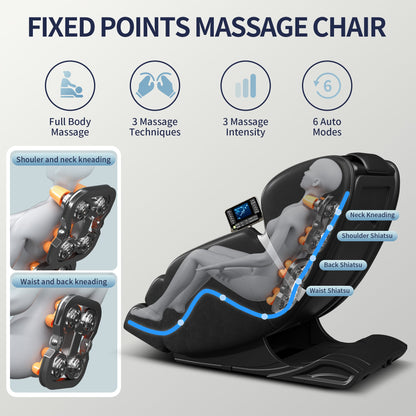 Full Body Tissue Massage Chair with 8 Rollers