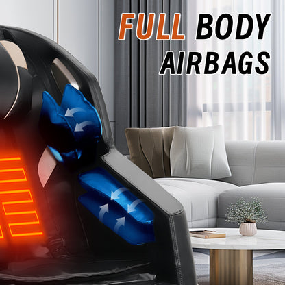 Zero-Gravity Massage Chair with 10 Massage Rollers