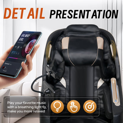 Zero-Gravity Massage Chair with 10 Massage Rollers
