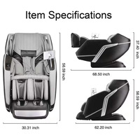 Zero Gravity Massage Chair Built for Full-Body Recovery, 4D Dual-Core System, SL-Track Technology, Bluetooth