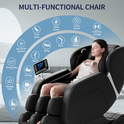 Full Body Tissue Massage Chair with 8 Rollers