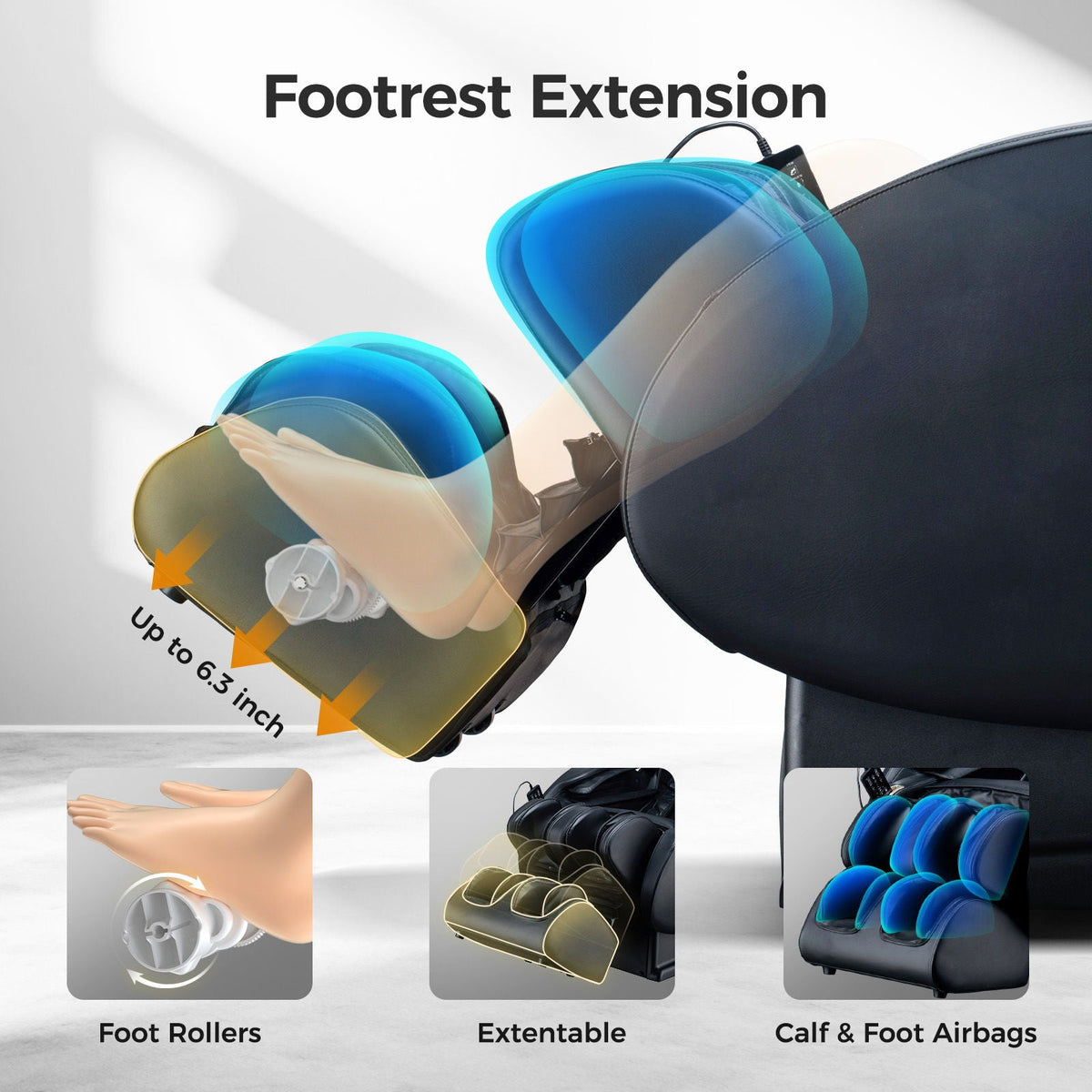 3D Zero Gravity Massage Chair with Full Body Shiatsu