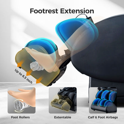 3D Zero Gravity Massage Chair with Full Body Shiatsu
