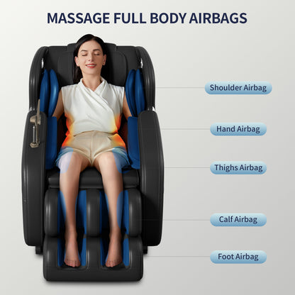 Full Body Tissue Massage Chair with 8 Rollers
