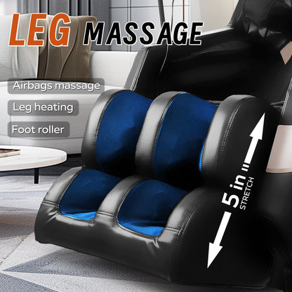 Zero-Gravity Massage Chair with 10 Massage Rollers