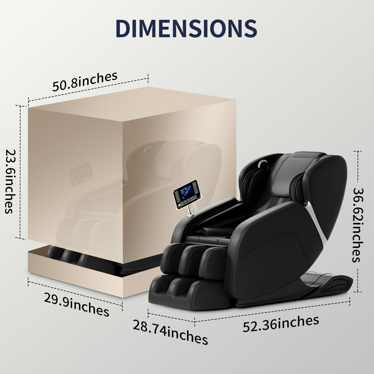 Full Body Tissue Massage Chair with 8 Rollers