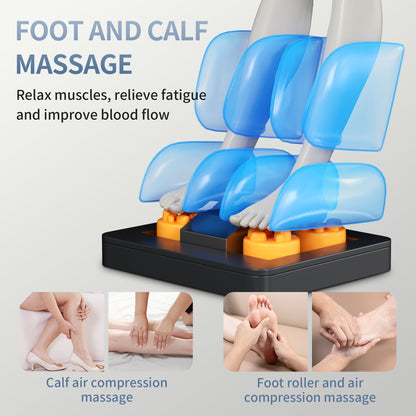 Full Body Tissue Massage Chair with 8 Rollers