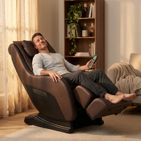 Jin Espresso Synthetic Leather SL Track Massage Chair — Lifestyle