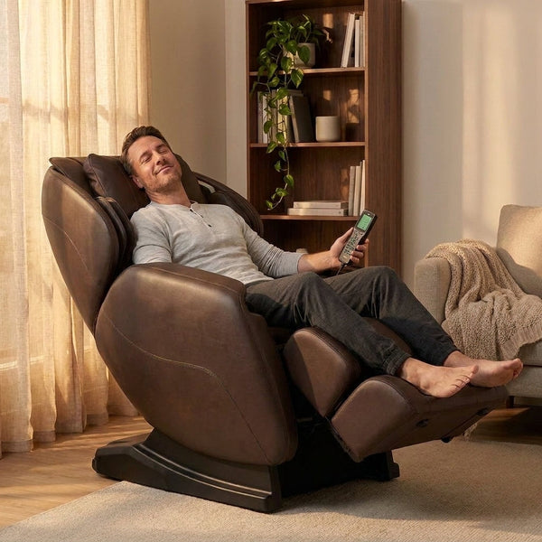 Massage Chair Built to Support Full Body Recovery, SL Track System, Zero Gravity Recline, Quad Roller Robot