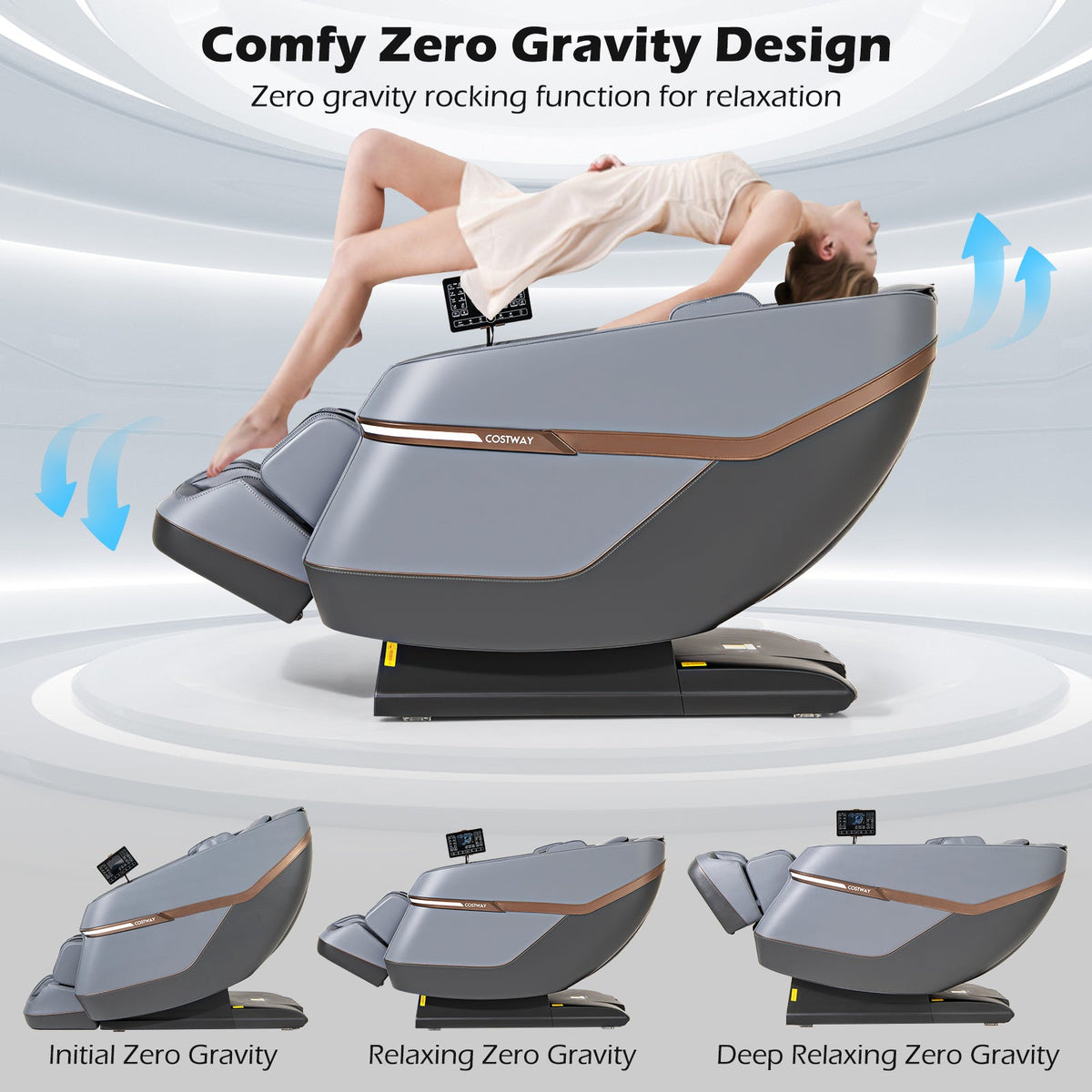 Relaxation 48 Zero Gravity Full Body Massage Chair with 16 Air Bags