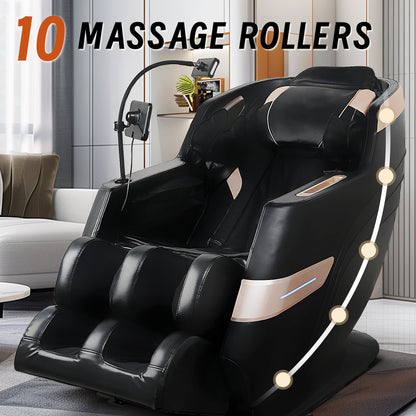 Zero-Gravity Massage Chair with 10 Massage Rollers
